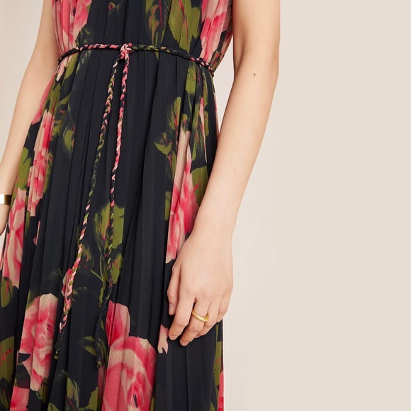 Anthropologie Emeline Pleated Midi Dress - Picture 6 of 12